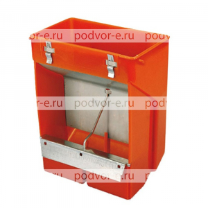 Кормушка для кроликов 2 секции пластик без крышки