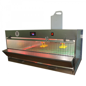 Брудер для перепелов на 180 голов Подворье автоматический с крышкой на кормушку